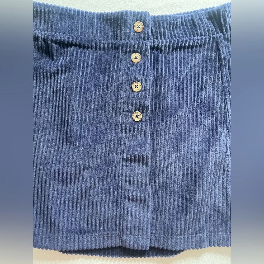 Belle Du Jour Navy Corduroy Skirt Girls‎ Large